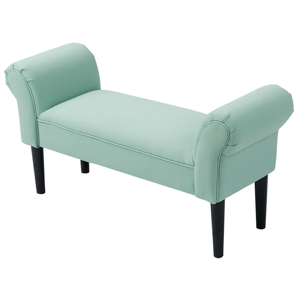 Banquette vert menthe, vue arrière