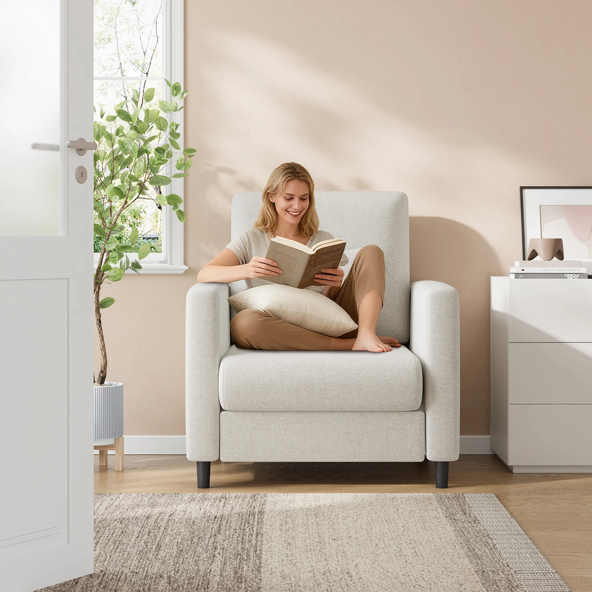 Fauteuil d'appoint compact